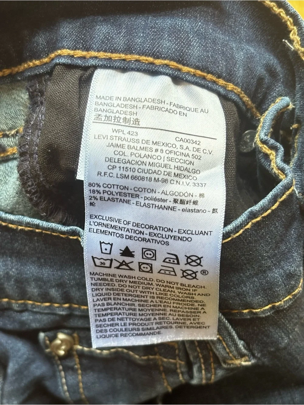 Denizen from Levis dark blue